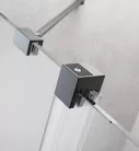 Zuhanykabin, Radaway Furo Brushed GunMetal KDD szögletes zuhanykabin 90x100 átlátszó