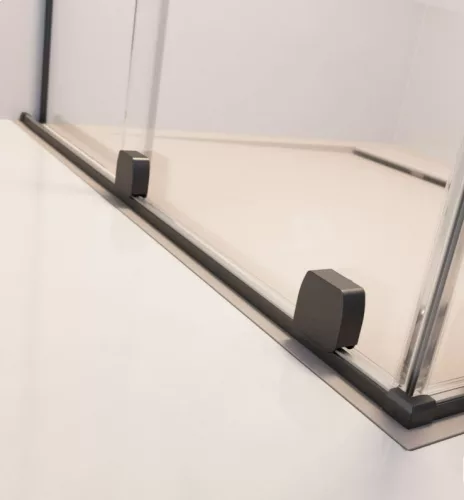Zuhanykabin, Radaway Furo Brushed GunMetal KDD szögletes zuhanykabin 90x100 átlátszó