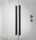 Zuhanykabin, Radaway Furo Brushed GunMetal KDD szögletes zuhanykabin 100x80 átlátszó