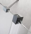 Zuhanykabin, Radaway Furo Brushed GunMetal KDD szögletes zuhanykabin 100x80 átlátszó