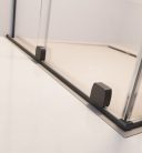 Zuhanykabin, Radaway Furo Brushed GunMetal KDD szögletes zuhanykabin 100x80 átlátszó