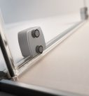 Zuhanykabin, Radaway Furo Brushed GunMetal KDD szögletes zuhanykabin 100x80 átlátszó