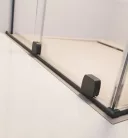 Zuhanykabin, Radaway Furo Brushed GunMetal KDD szögletes zuhanykabin 100x100 átlátszó