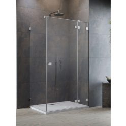   Zuhanykabin, Radaway Essenza Pro Brushed Nickel KDJ szögletes zuhanykabin 90x75 átlátszó jobbos