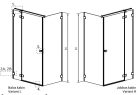 Zuhanykabin, Radaway Essenza Pro Brushed Nickel KDJ szögletes zuhanykabin 90x75 átlátszó jobbos