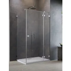   Zuhanykabin, Radaway Essenza Pro Brushed Nickel KDJ szögletes zuhanykabin 110x110 átlátszó balos