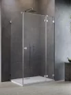 Zuhanykabin, Radaway Essenza Pro Brushed Nickel KDJ szögletes zuhanykabin 120x100 átlátszó balos