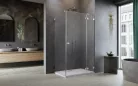 Zuhanykabin, Radaway Essenza Pro Brushed Nickel KDJ szögletes zuhanykabin 120x100 átlátszó balos