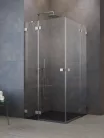 Zuhanykabin, Radaway Essenza Pro Brushed Nickel KDD szögletes zuhanykabin 80x80 átlátszó