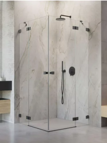 Zuhanykabin, Radaway Essenza Pro Brushed GunMetal KDD szögletes zuhanykabin 80x80 átlátszó