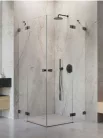 Zuhanykabin, Radaway Essenza Pro Brushed GunMetal KDD szögletes zuhanykabin 80x100 átlátszó