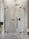 Zuhanykabin, Radaway Essenza Pro Brushed GunMetal KDD szögletes zuhanykabin 100x90 átlátszó