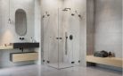 Zuhanykabin, Radaway Essenza Pro Brushed GunMetal KDD szögletes zuhanykabin 100x90 átlátszó