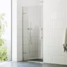 Zuhanyajtó, Ravak X0VV70A00Z1 Zuhanyajtó COSD1-90 króm + transparent