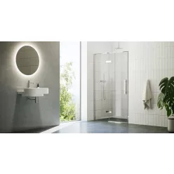   Zuhanyajtó, Ravak X0VVACA00Z1 Zuhanyajtó COSD2-100 króm + transparent