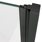 Zuhanyajtó, Ravak X0VV40300Z1 Zuhanyajtó COSD1-80 fekete + transparent