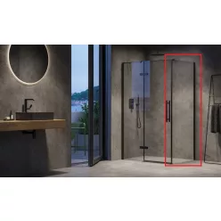   Fix zuhanyfal, Ravak X9VVA0300Z1 Fix zuhanyfal COPS-100 fekete + transparent