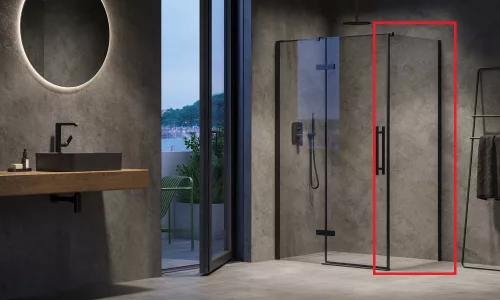 Fix zuhanyfal, Ravak X9VVA0300Z1 Fix zuhanyfal COPS-100 fekete + transparent