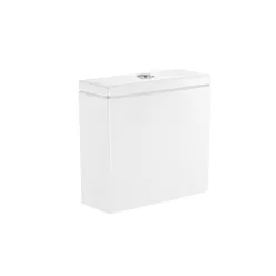   Öblítőtartály, Roca Inspira A341520000 Round / Square tartály 4,5/3 L, fehér
