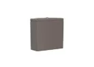 Öblítőtartály, Roca Inspira A341520660 Round / Square tartály 4,5/3 L, kávé szín