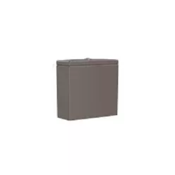   Öblítőtartály, Roca Inspira A341520660 Round / Square tartály 4,5/3 L, kávé szín