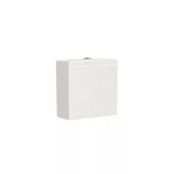   Öblítőtartály, Roca Inspira A341520650 Round / Square tartály 4,5/3 L, bézs