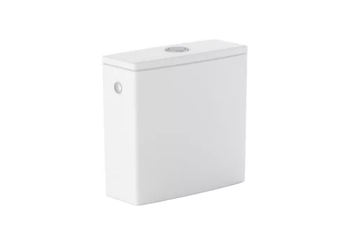 Öblítőtartály, Roca Ona A341680620 monoblokkos Wc tartály, 4,5/3 L, oldalsó bekötésű, matt fehér