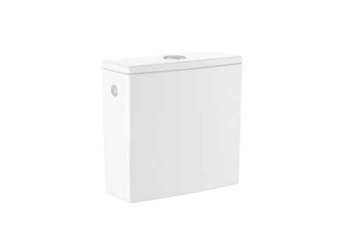 Öblítőtartály, Roca Ona A341680S00 monoblokkos Wc tartály, 4,5/3 L, oldalsó bekötésű, supraglaze