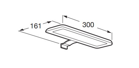Lámpa, Roca Debba A813083000 Moonlight Tükörmegvilágító LED lámpa (300 mm)