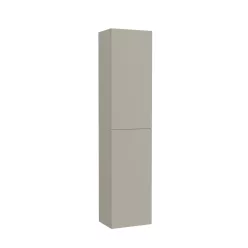   Álló szekrény, Roca Ona A857635510 kétajtós álló fürdőszoba szekrény 175 cm, matt szürke