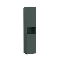   Álló szekrény, Roca Ona A857636513 kétajtós álló fürdőszoba szekrény nyitott polccal 175 cm,matt