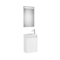   Komplett bútor, Roca Ona A851696509 mosdószekrény Pack kézmosóval, tükörrel, fehér