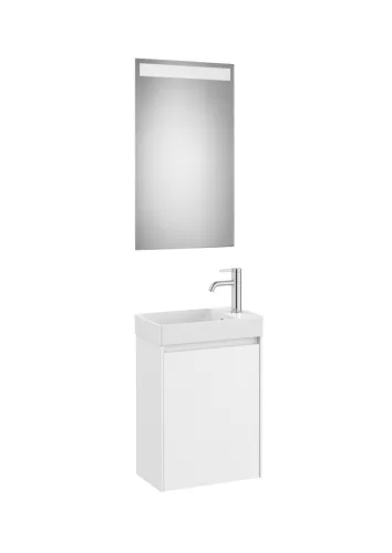 Komplett bútor, Roca Ona A851696509 mosdószekrény Pack kézmosóval, tükörrel, fehér
