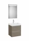 Komplett bútor, Roca Ona A851703511 mosdószekrény Pack mosdóval, tükörrel, sötét szilfa