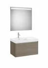 Komplett bútor, Roca Ona A851722511 mosdószekrény Pack balos mosdóval, tükörrel, sötét szilfa