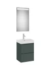 Komplett bútor, Roca Ona A851697513 mosdószekrény Pack mosdóval, tükörrel, matt zöld