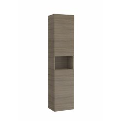   Álló szekrény, Roca Ona A857636511 kétajtós álló fürdőszoba szekrény 175 cm magas, sötét szilfa