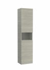 Álló szekrény, Roca Ona A857636512 kétajtós álló fürdőszoba szekrény, 175 cm magas, világos tölgy