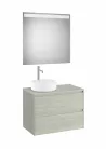 Komplett bútor, Roca Ona A851717512 mosdószekrény Pack tükörrel, baloldali ráültethető mosdóhoz,