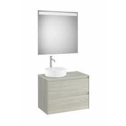   Komplett bútor, Roca Ona A851717512 mosdószekrény Pack tükörrel, baloldali ráültethető mosdóhoz,