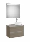 Komplett bútor, Roca Ona A851715511 mosdószekrény Pack tükörrel, jobboldali ráültethető mosdóhoz,