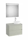 Komplett bútor, Roca Ona A851715512 mosdószekrény Pack tükörrel, jobboldali ráültethető mosdóhoz,