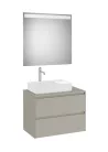 Komplett bútor, Roca Ona A851717510 mosdószekrény Pack tükörrel, baloldali ráültethető mosdóhoz,
