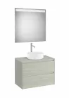 Komplett bútor, Roca Ona A851716512 mosdószekrény Pack tükörrel, középre ráültethető mosdóhoz, vi