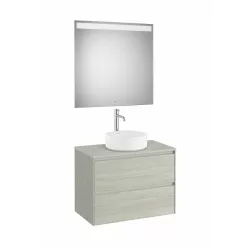   Komplett bútor, Roca Ona A851716512 mosdószekrény Pack tükörrel, középre ráültethető mosdóhoz, vi