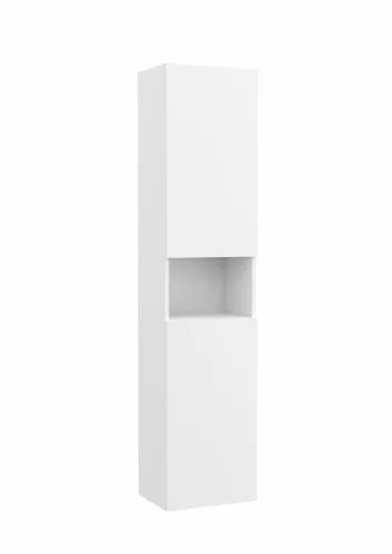 Álló szekrény, Roca Ona A857636509 kétajtós álló szekrény nyitott polccal 175 cm,matt fehér