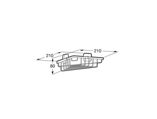 Szappantartó, Roca Victoria A816685001 sarokszappantartó 200×200