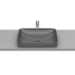   Mosdó, Roca Inspira A327534640 Square pultba építhető mosdó 550 mm onyx