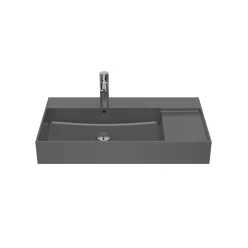   Mosdó, Roca Inspira A32752B640 fali/bútorra ültethető mosdó 800 x 490 onyx