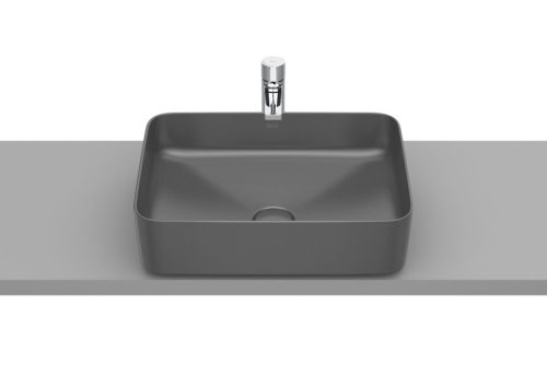 Mosdó, Roca Inspira A327530640 Square pultra ültethető mosdó 500 x 370 x 140 onyx